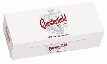 Chesterfield RED  Zigaretten Hülsen King Size 200er